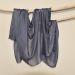 Lightweight cashmere scarf dark gray